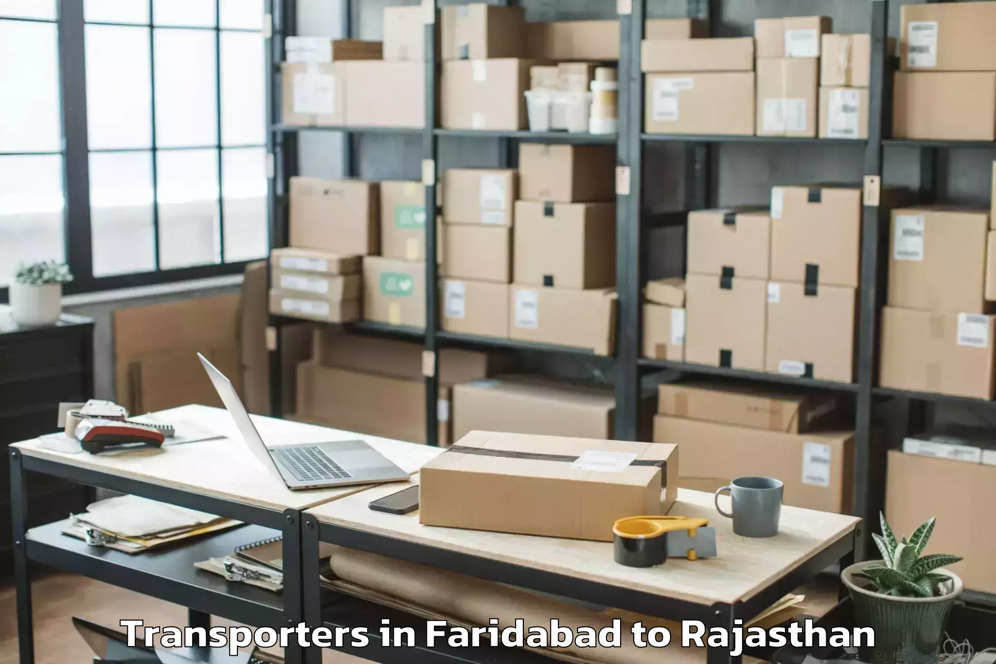 Book Faridabad to Ladpura Transporters